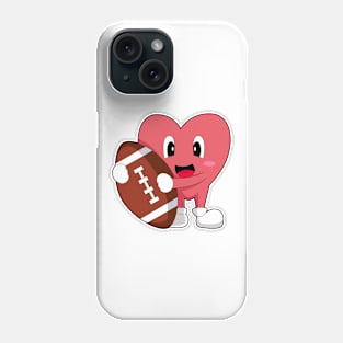 Heart Football Sports Phone Case