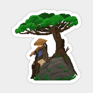 Pixel Art Wandering Samurai Magnet