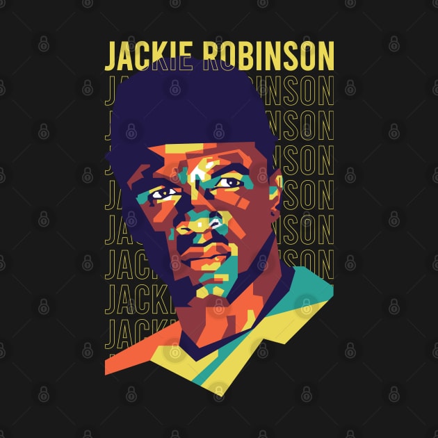 Jackie Robinson on WPAP art 2 by pentaShop