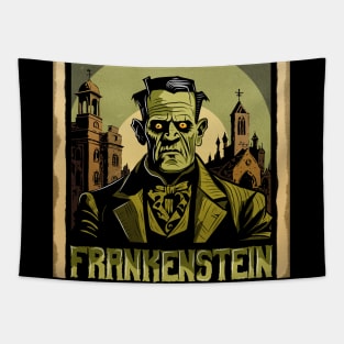 Frankenstein Horror Art Tapestry