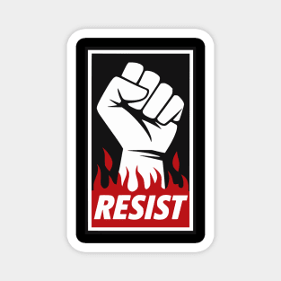 Resist Flames Fist Magnet