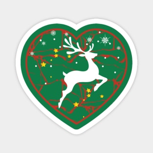 I love you Christmas reindeer Magnet