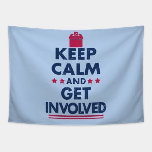 2024 Presidential Election 2024 Keep Calm And Vote Slogan Meme Tapestry