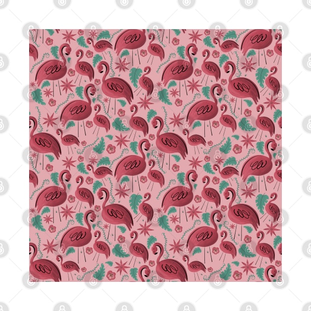 Flamazing day flamingo pattern by Arch4Design