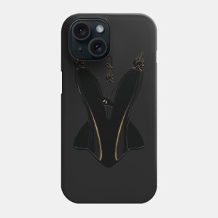 Queen of Spades corset (grey) Phone Case