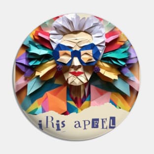 Iris Apfel fashion icon Pin