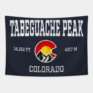 Tabeguache Peak Colorado 14ers Vintage Athletic Mountains Tapestry