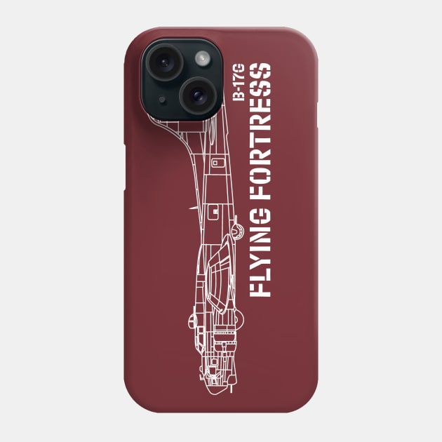 B-17 Flying Fortress (USAAF) Phone Case by BearCaveDesigns