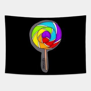 Rainbow Colored Lollipop Tapestry