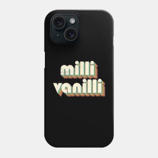 Vintage Milli Rainbow Letters Distressed Style Phone Case