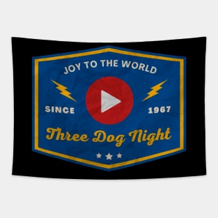 Three Dog Night // Play Button Tapestry