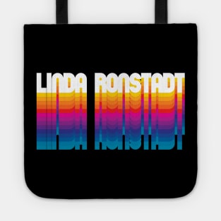 Retro Linda Proud Personalized Name Gift Retro Rainbow Style Tote