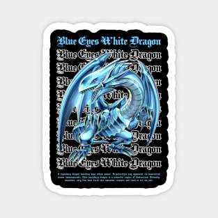 Colored Blue Eyes Dragon Magnet