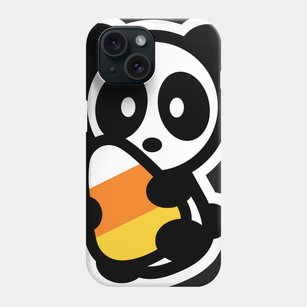 Candy Corn Panda Halloween Bambu Brand Trick Or Treat Phone Case by Bambu