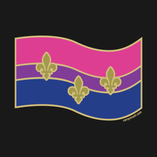 Bi-Boil (New Orleans City Bisexual Pride Flag) T-Shirt