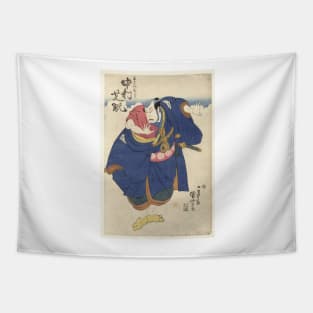 Japanese Woodcut Print of Actor Nakamura Shikan II Tapestry