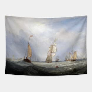 High Resolution William Turner Helvoetsluys Ships Going out to Sea 1832 Tapestry