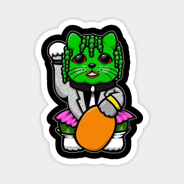 Old Gregg Lucky cat Magnet by yayzus
