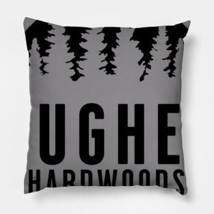 Hughes Hardwoods Black Ink Pillow