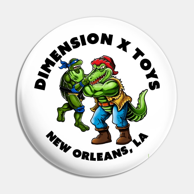 Dimension X Toys Gator Chokehold Shirt Pin by dimensionxtoys