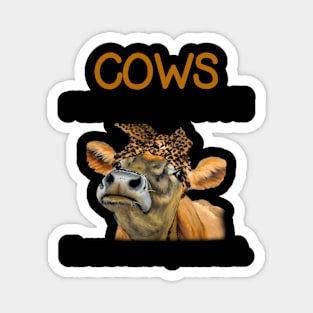 Cows Makes Me HapHus Make My Head Hurt Magnet