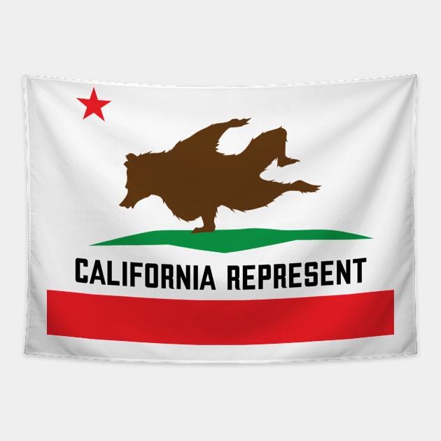 California Represent BBoy Tapestry by rick27red