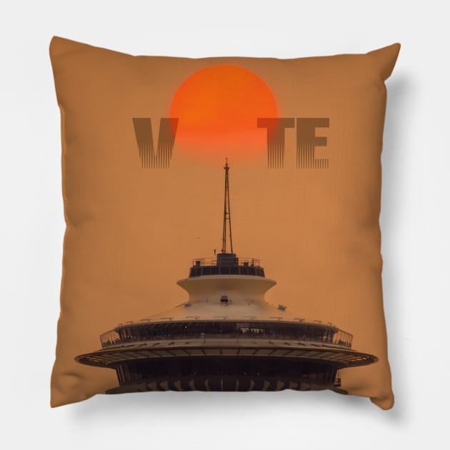 VOTE Pillow by Imaginoor