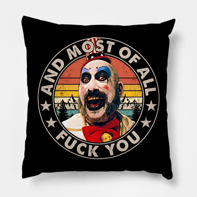 Retro 80s 90s Movie Gift For Men Women Pillow by Heavy Dark Artshy