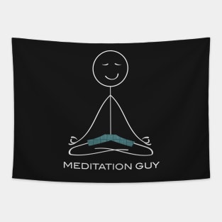 Funny Mens Meditation Tapestry