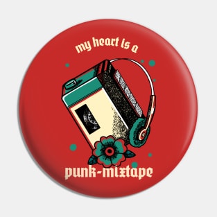 Punk Mixtape Design Pin