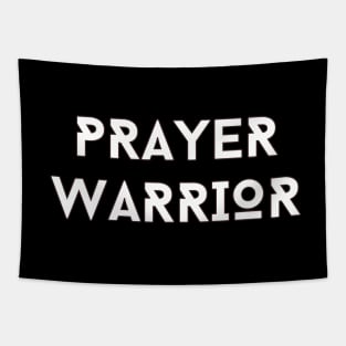 Prayer Warrior | Christian Typography Tapestry