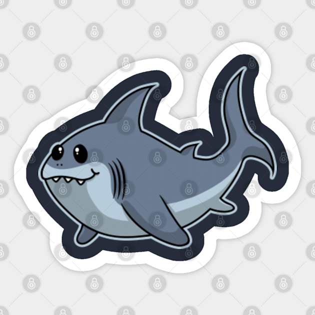 Baby Shark Fish Cute And Cuddly Aquatic Sea Animals Under The Sea Sticker Teepublic