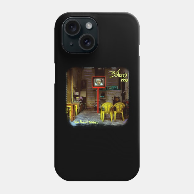 Village bar in São Paulo Phone Case by Diyutaka