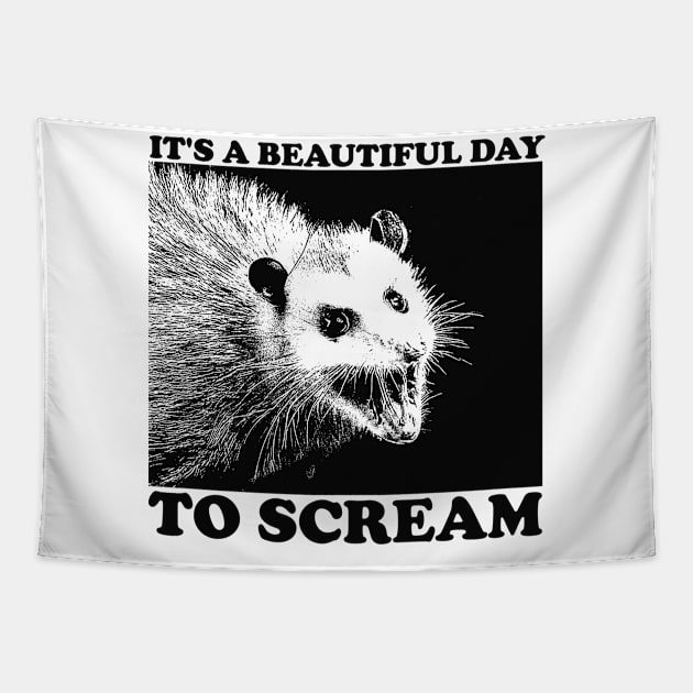 Screaming Possum Tapestry by Y2KERA