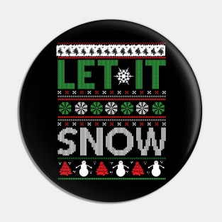 let it snow ugly christmas sweater Pin