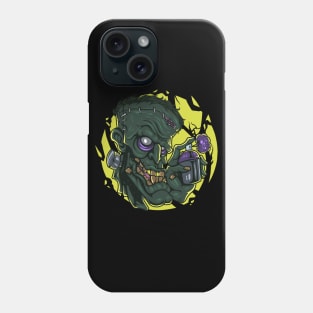 Zombie Head Mascot Spray Phone Case