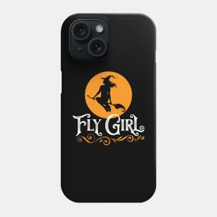 Fly Girl - Funny Halloween Witch Phone Case