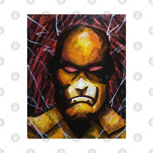 DC Comics - "The Reverse" Eobard Thawne canvas portrait (original) by StagArtStudios