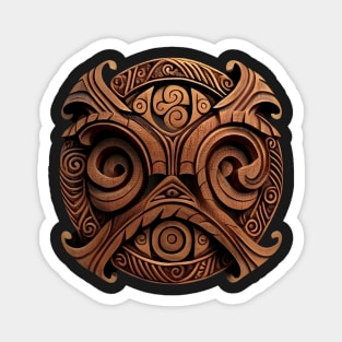 Maori Wood Carving Magnet