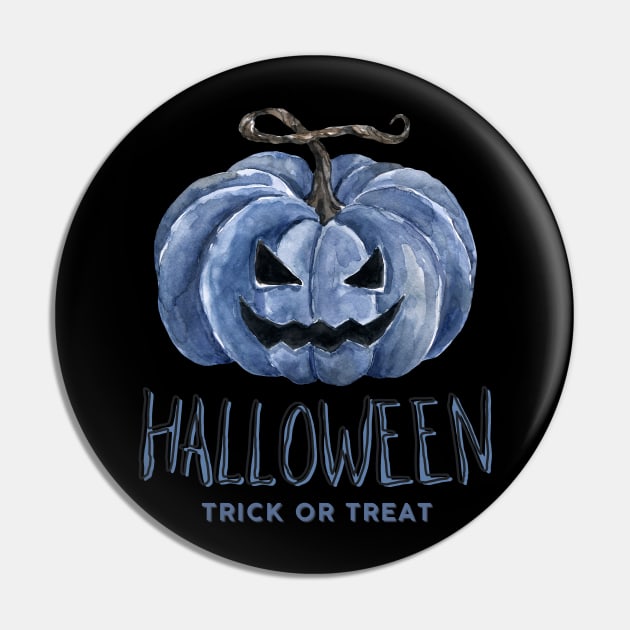 Halloween Scary Evil Pumkin "Trick or treat" Pin by Rub14ekArts