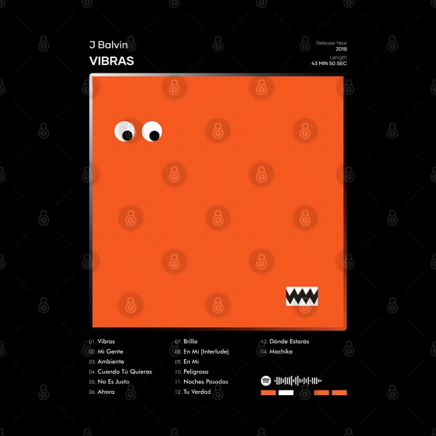 J Balvin - Vibras Tracklist Album by 80sRetro