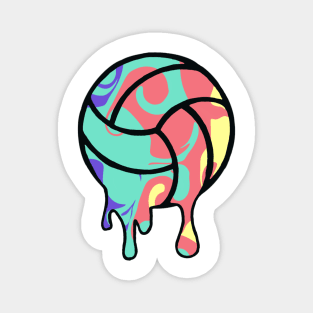 Melting volleyball Magnet