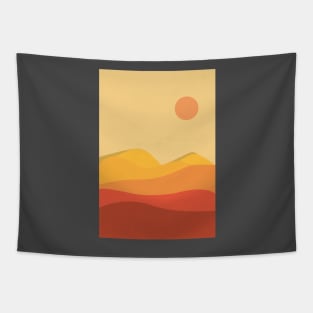 Sunny desert illustration Tapestry