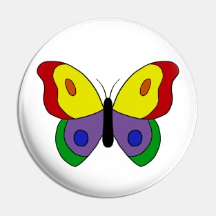 Butterfly Pride - Rainbow Pin