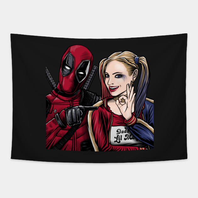 Merc With Benefits Deadpool Tapisserie Teepublic Fr