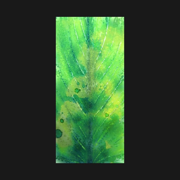 Tall Leaf Spine Painting by BonBonBunny