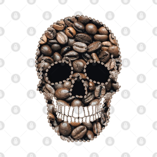 Skull with Coffee by Nuletto