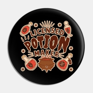 Licensed Potion Maker - Fantasy Elixirs Graphic Pin