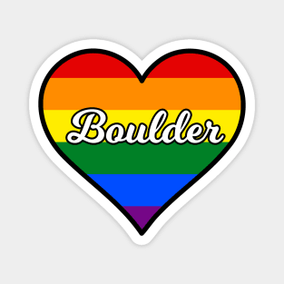 Boulder Colorado Gay Pride Heart Magnet