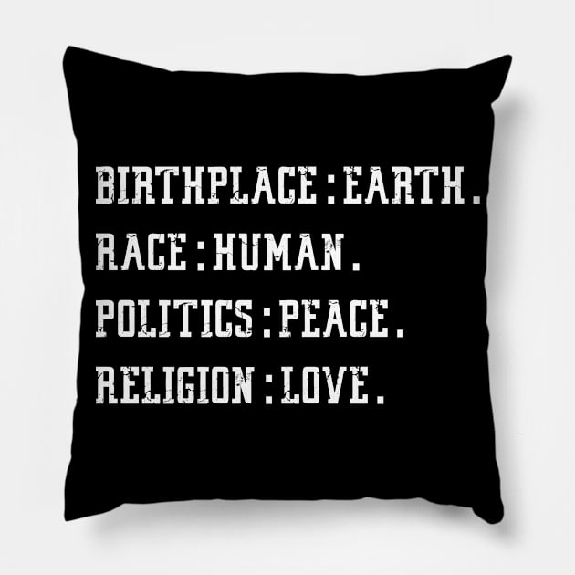 Birthplace Earth Pillow by karascom